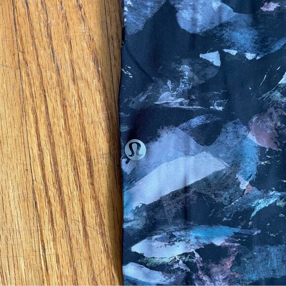 Lululemon Fast and Free Tight Leggings 25" Nulux Glacier Camo Starlight Multi 4 - Picture 4 of 5